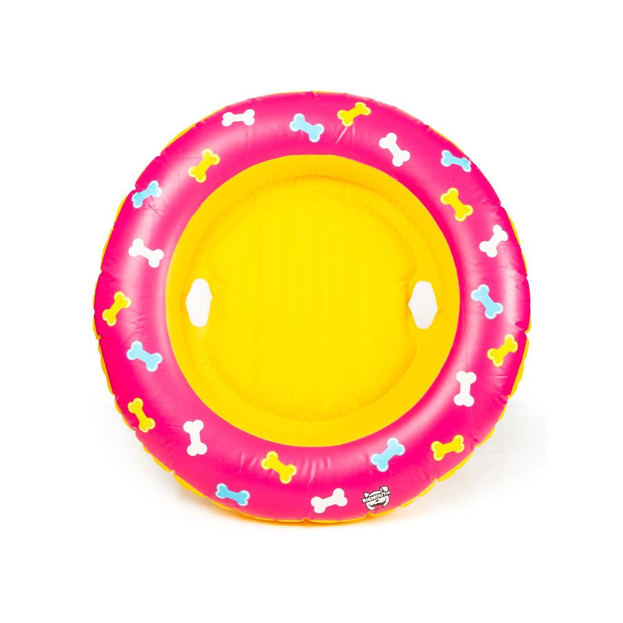 Bone Patterned Dog Pool Float