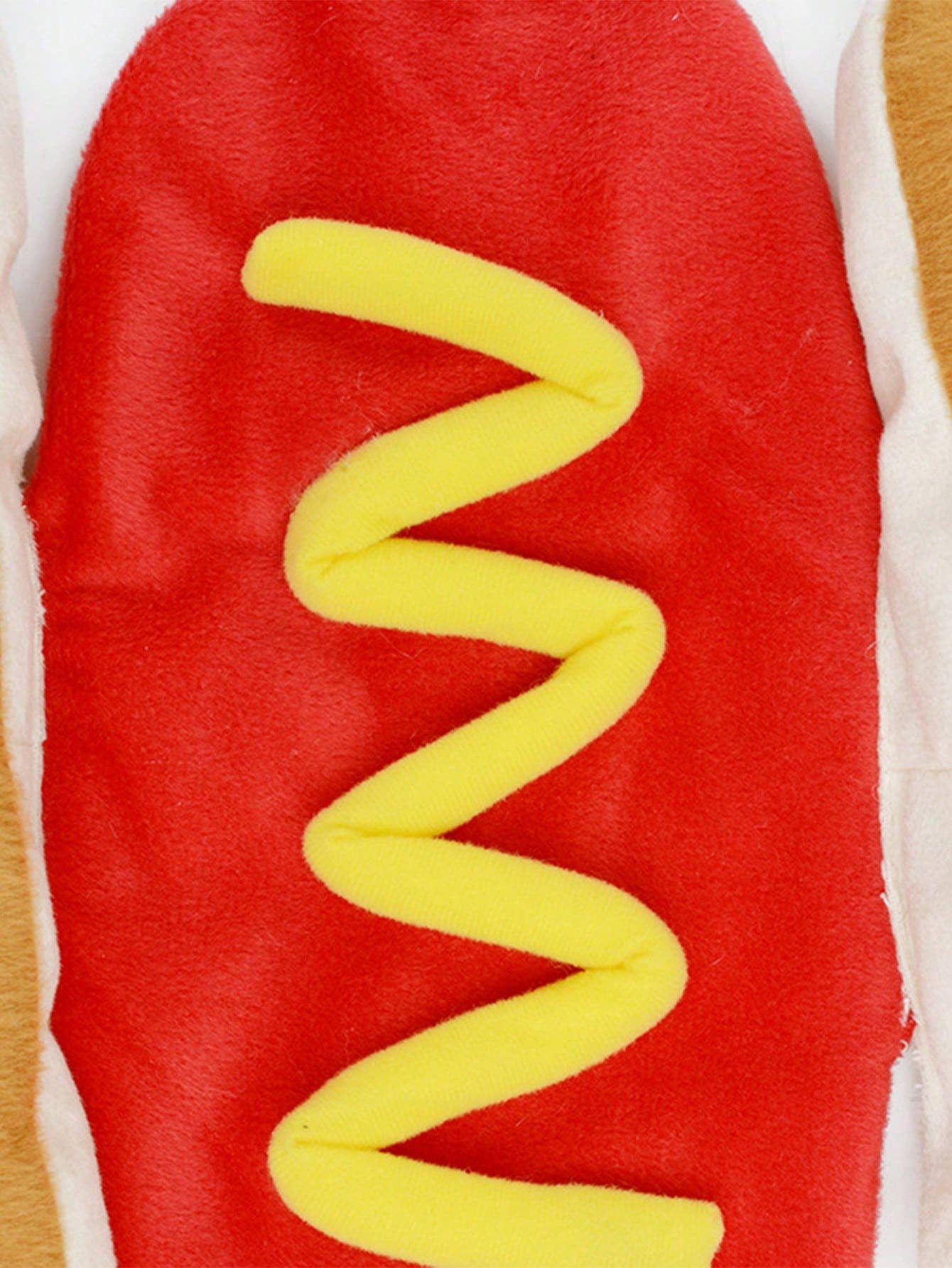 1pc Funny Cute Hot Dog Pattern Dog Apparel, Suitable For Casual Wear, Gatherings & Parties