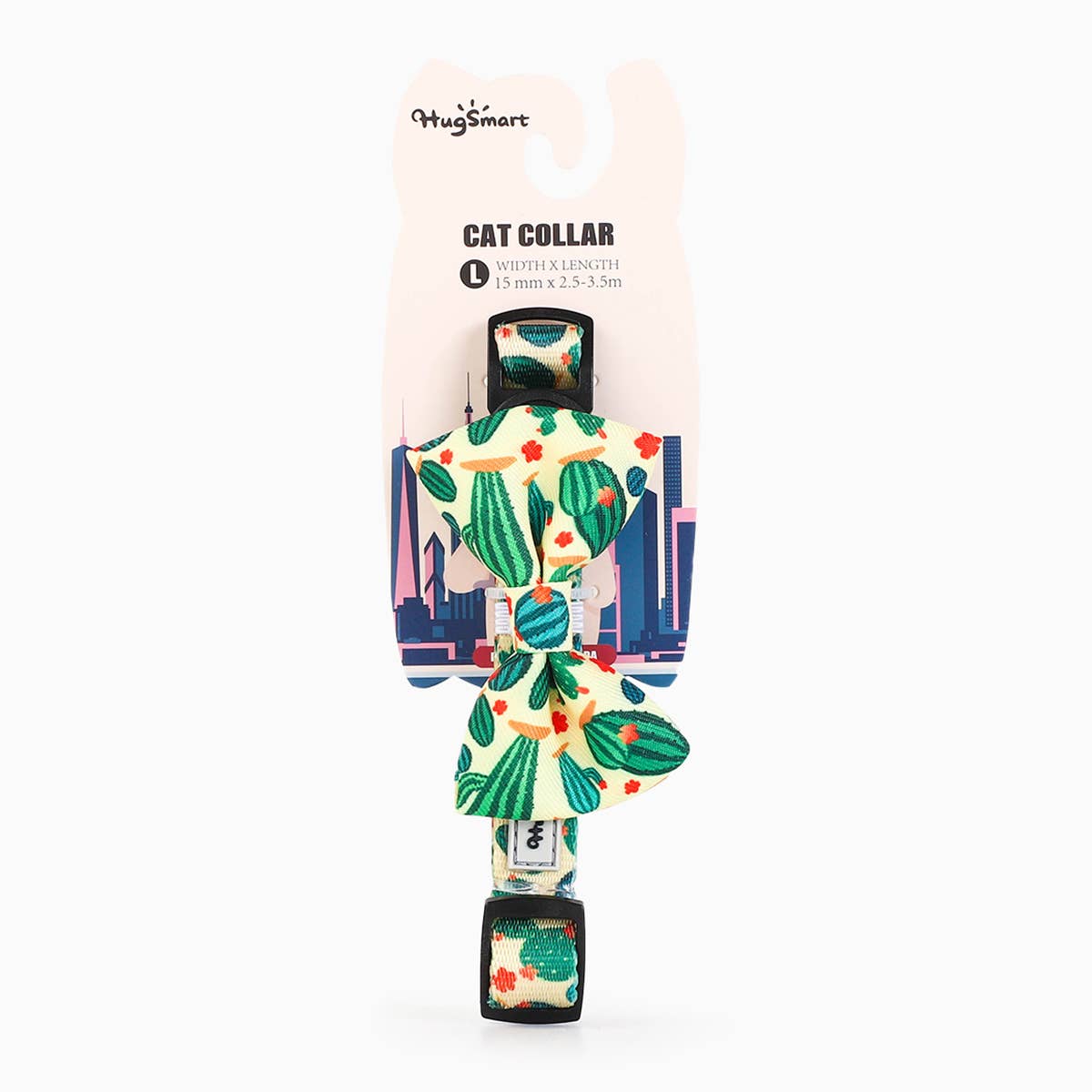 HugSmart Pet — Bowknot - Cactus - Cat Collar