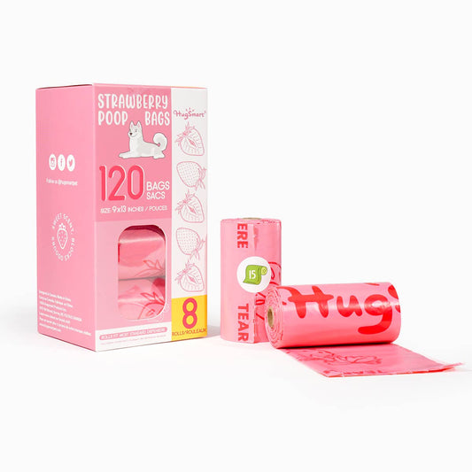 HugSmart Pet - Strawberry
8 Rolls | 120 Bags