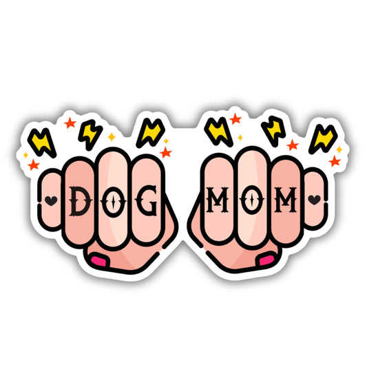Tattoo Dog Mom Knuckles Sticker 🖤 