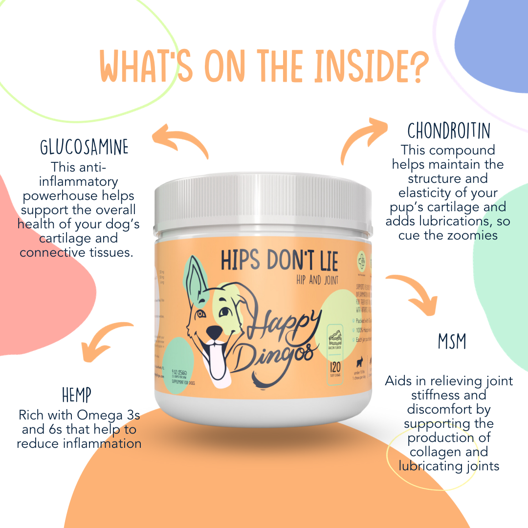 Hips Don't Lie - Hip & Joint Supplement for Dogs - 120 Chew