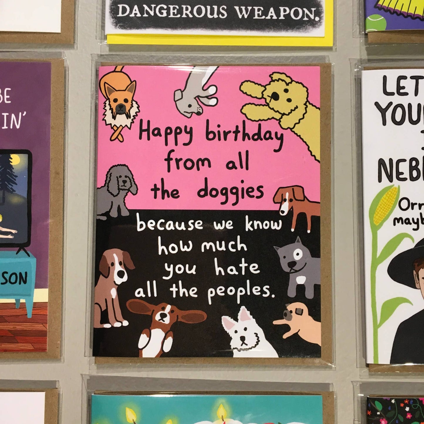 Happy Birthday From All The Doggies, Card