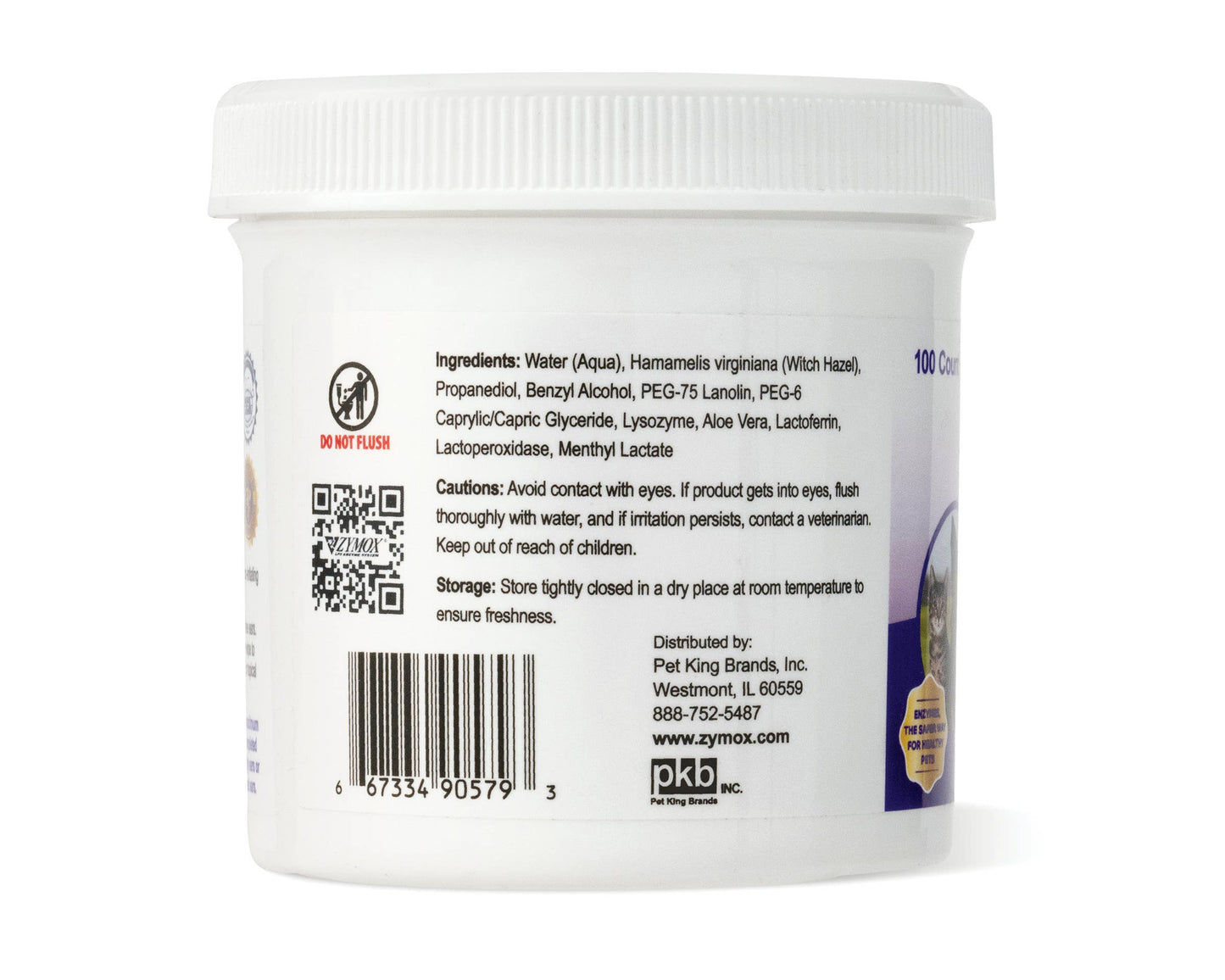 Zymox Advanced Enzymatic Ear Wipes - 6 oz. Jar (100ct)