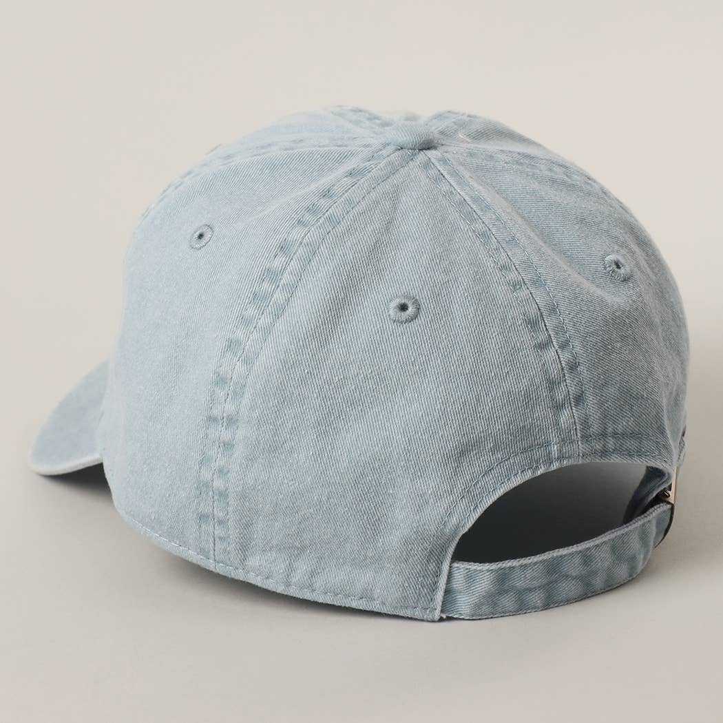 BROWN Pit Bull Embroidered Pigment Dyed Cotton Baseball Cap