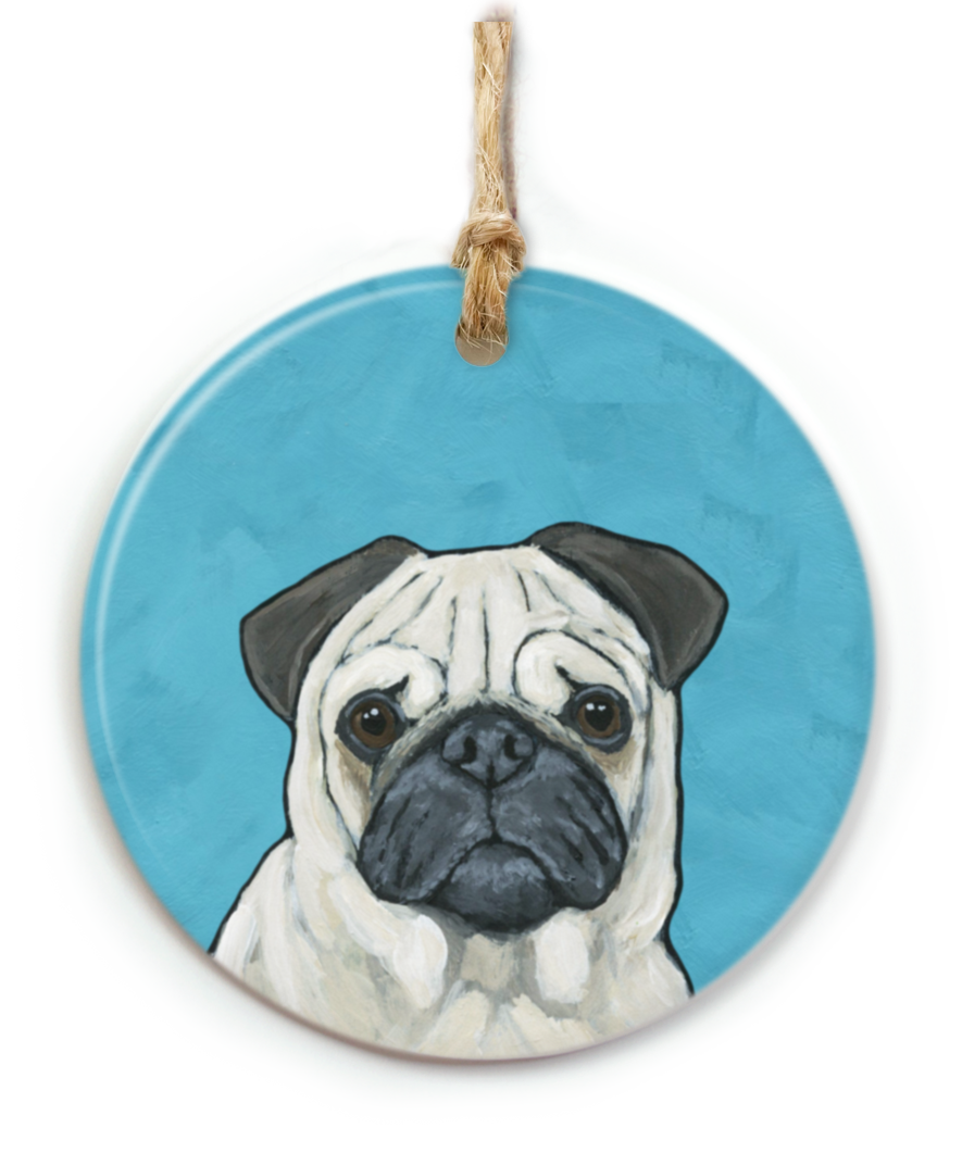 Pug Dog Ornament