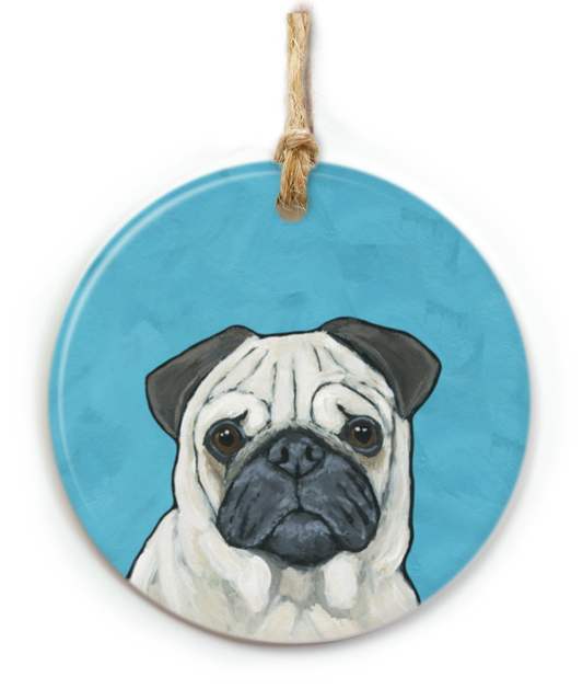 Pug Dog Ornament