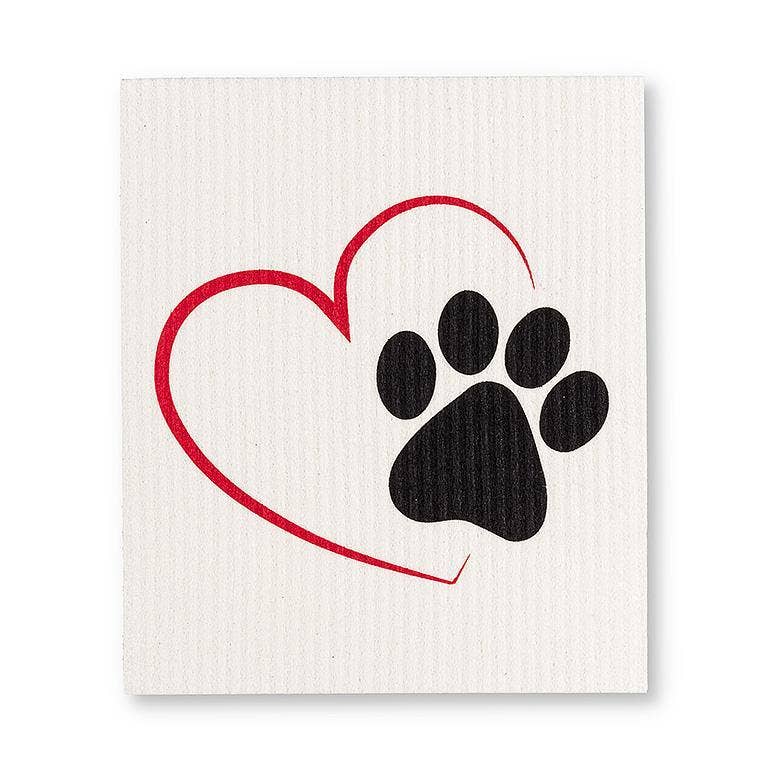 Set of Two Dog Kisses Dishcloths-6.5x8"L