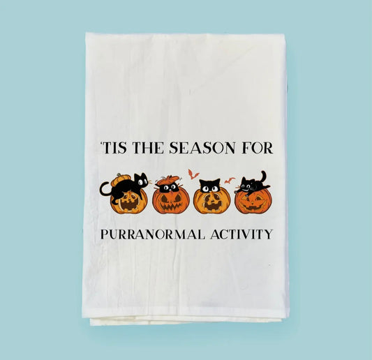 Purranormal Activity Halloween Flour Sack Towel