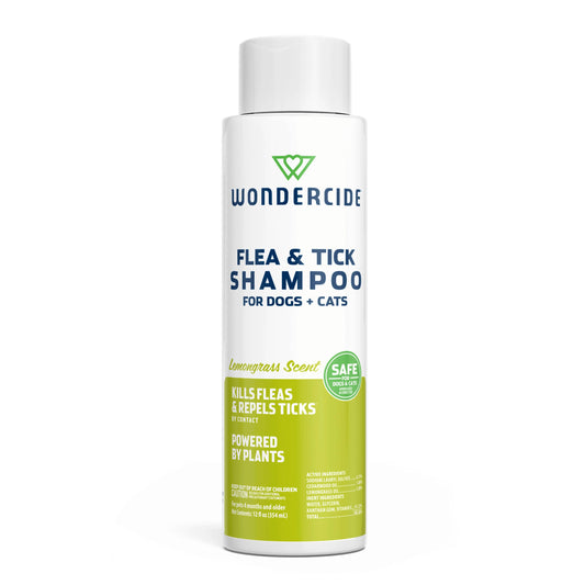 Wondercide Flea & Tick Shampoo Dogs + Cats Lemongrass 12 OZ