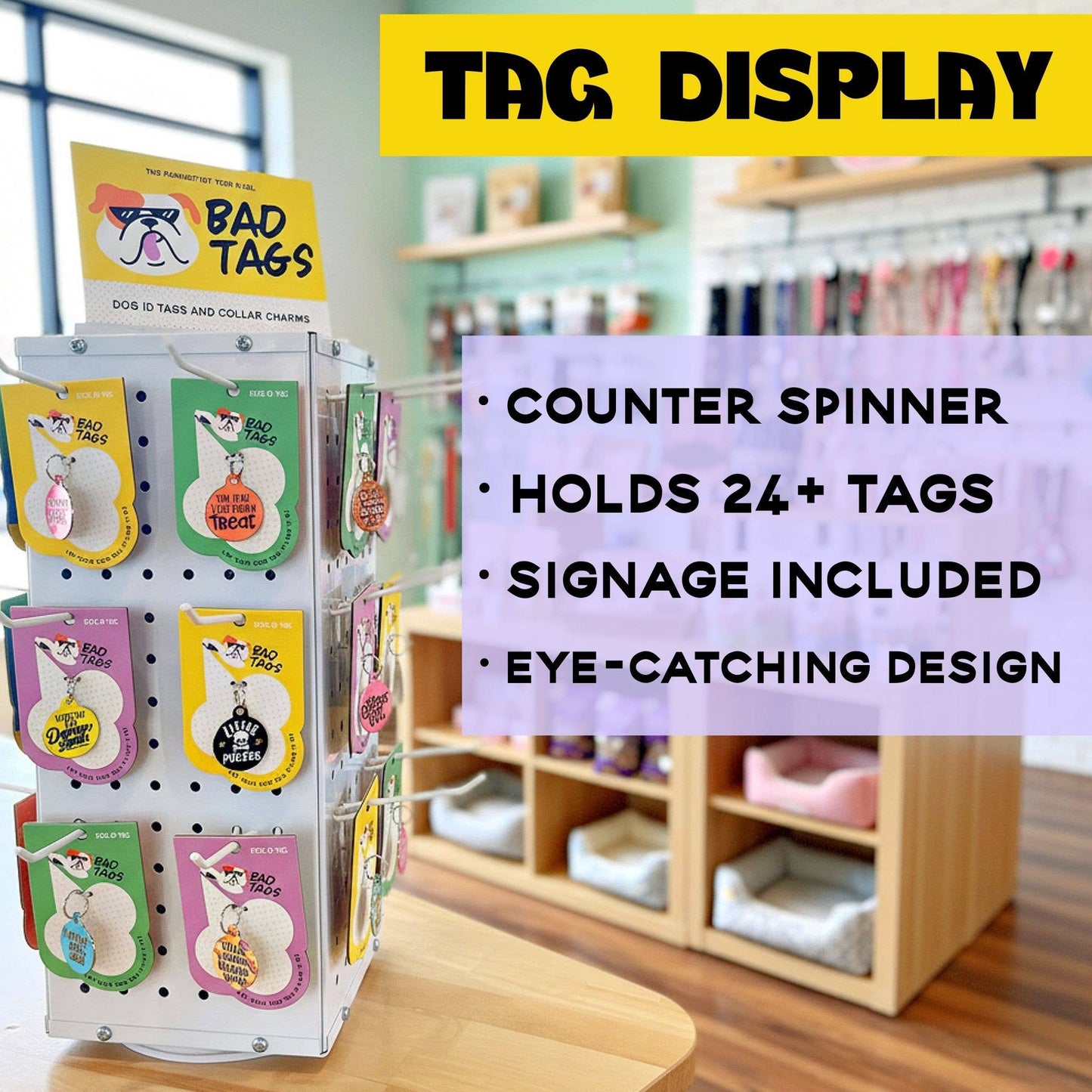 Enamel Dog Tag with Scannable Pet ID - Cutie with a Booty