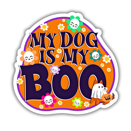 Halloween Sticker - My Dog is my Boo
