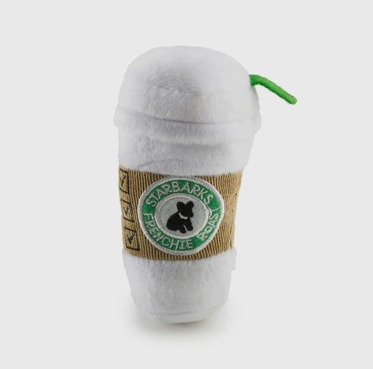 Starbarks Coffee Cup w/ Lid Squeaker Toy