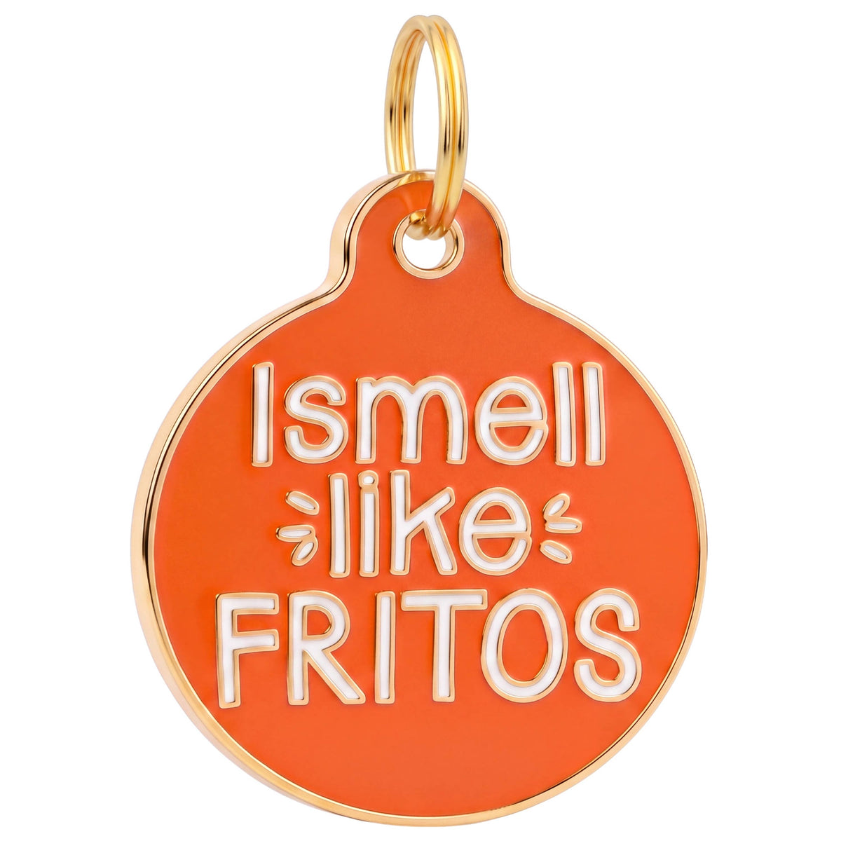 Funny Dog Tag Charm & Pet ID Tag - I Smell Like Fritos
