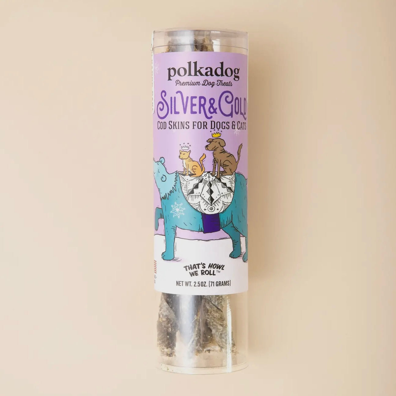 Holiday Tube: Silver & Gold (Cod Skin) - 2.5oz