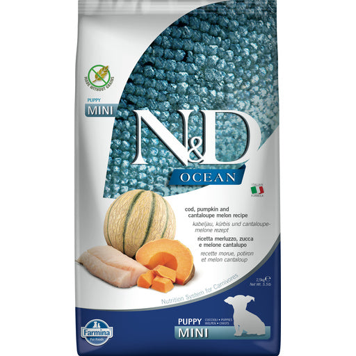 Farmina Dog Dry GF OCEAN Puppy Cod, Pumpkin, & Cantaloupe Mini 15.4#