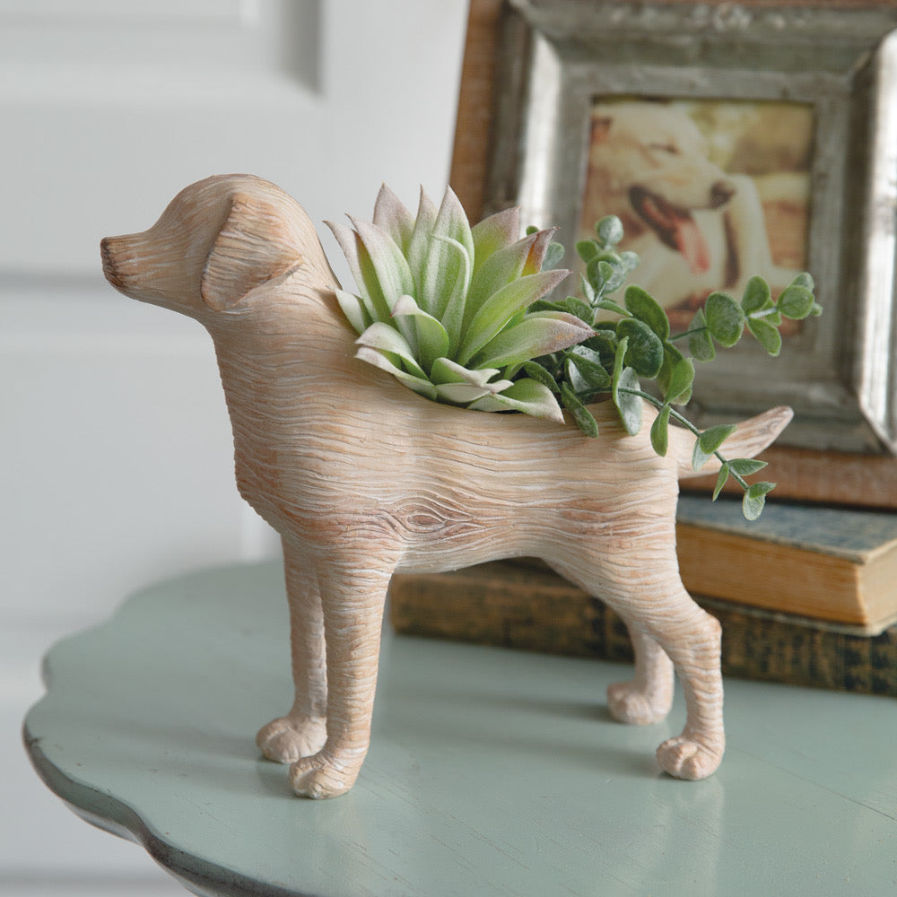 Puppy Resin Planter