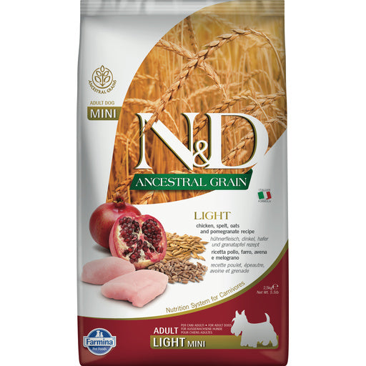 Farmina Dog Dry
ANCESTRAL GRAIN Chicken
& Pomegranate Light Mini
5.5#