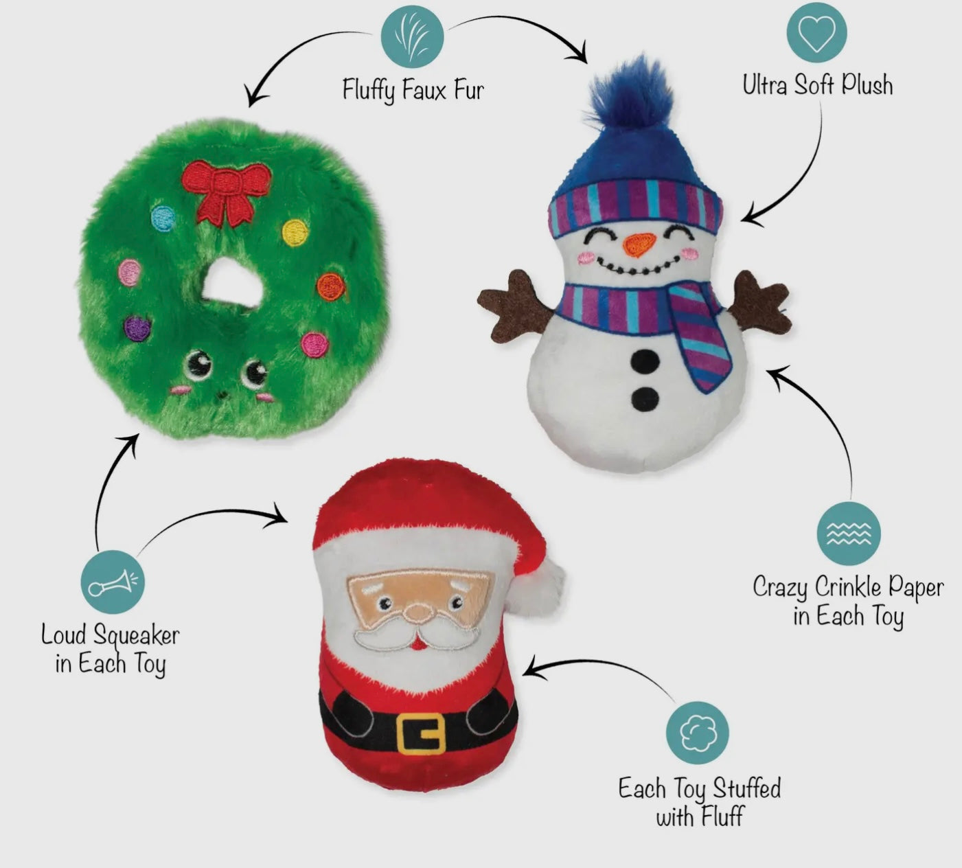 We Have Great Chemis-Tree 3PC Dog Toy Set