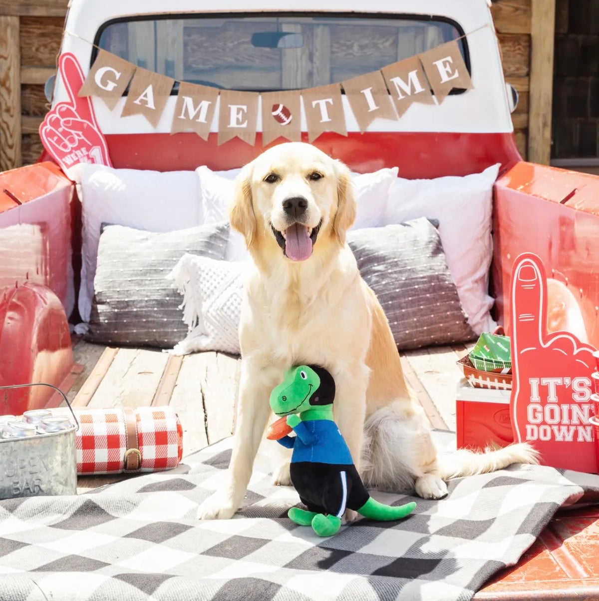 Hustle, Hit, Never Quit Plush Dog Toy