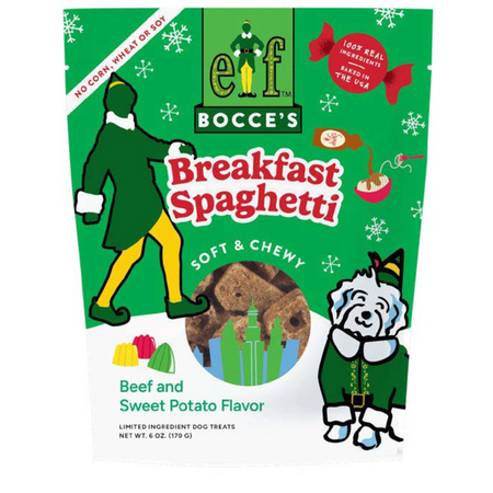 Bocce's Dog Treat Holiday
Soft & Chewy Breakfast
Spaghetti 6 oz