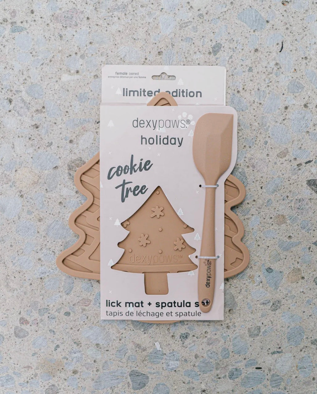 Cookie Tree Enrichment Lick Mat with Silicone Spatula