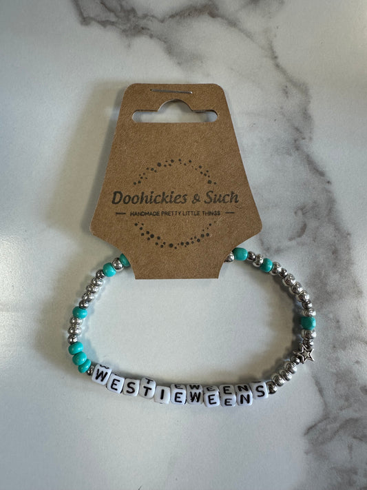 WestieWeens Word Bracelet