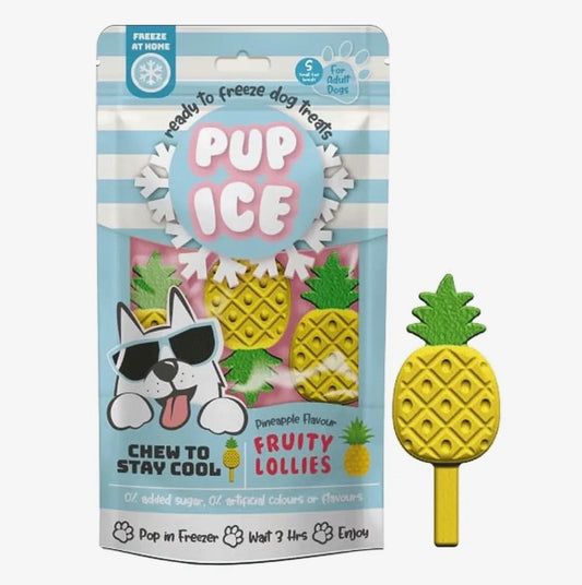 Pup Ice Fruity Lollies Pineapple 3pk