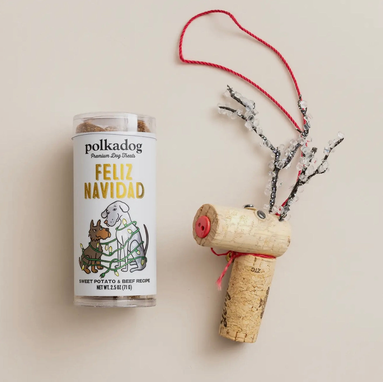 Holiday Mini Tube: Feliz Navidad - Dog Treats