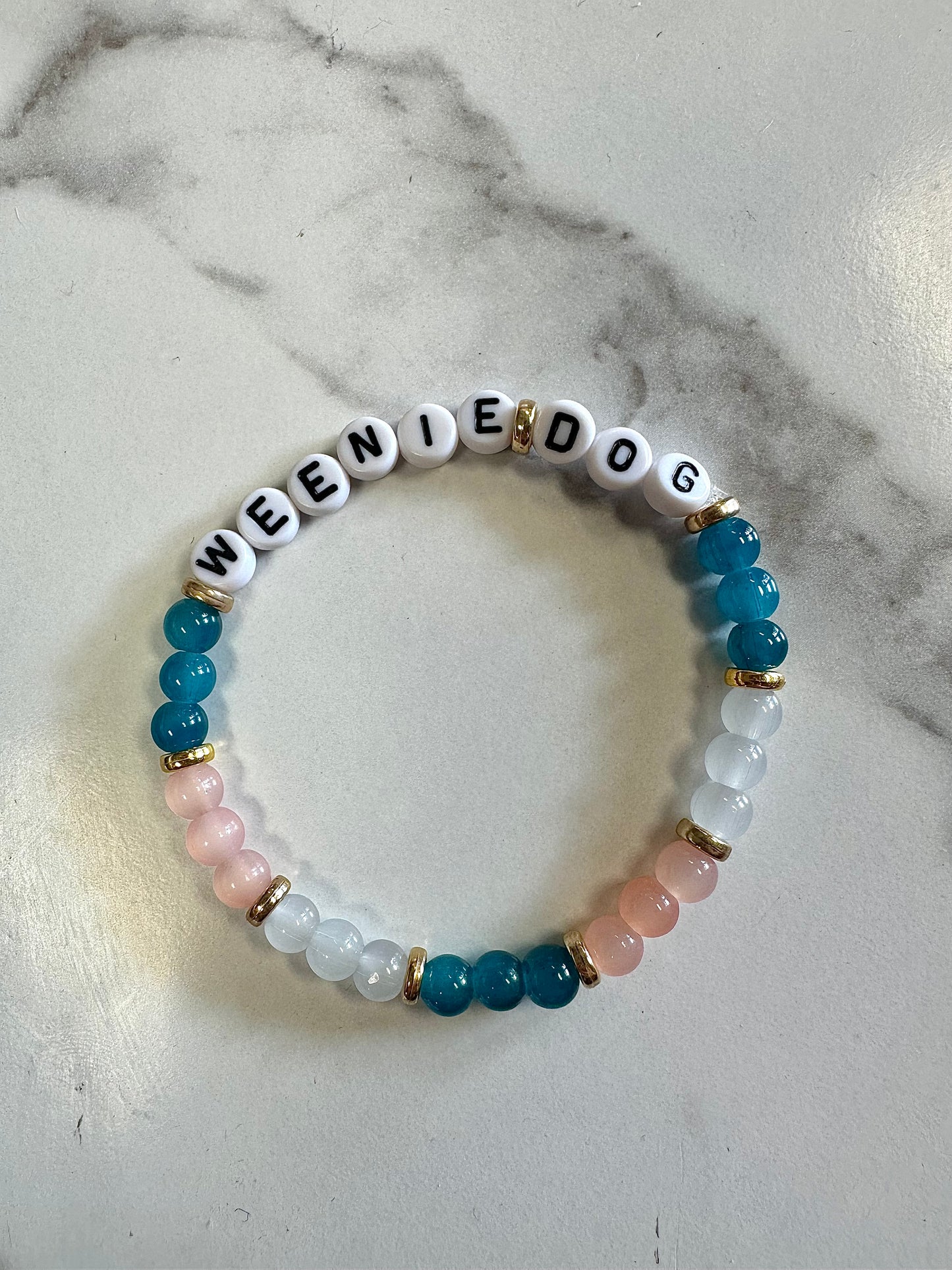 Weenie Dog Word Bracelet
