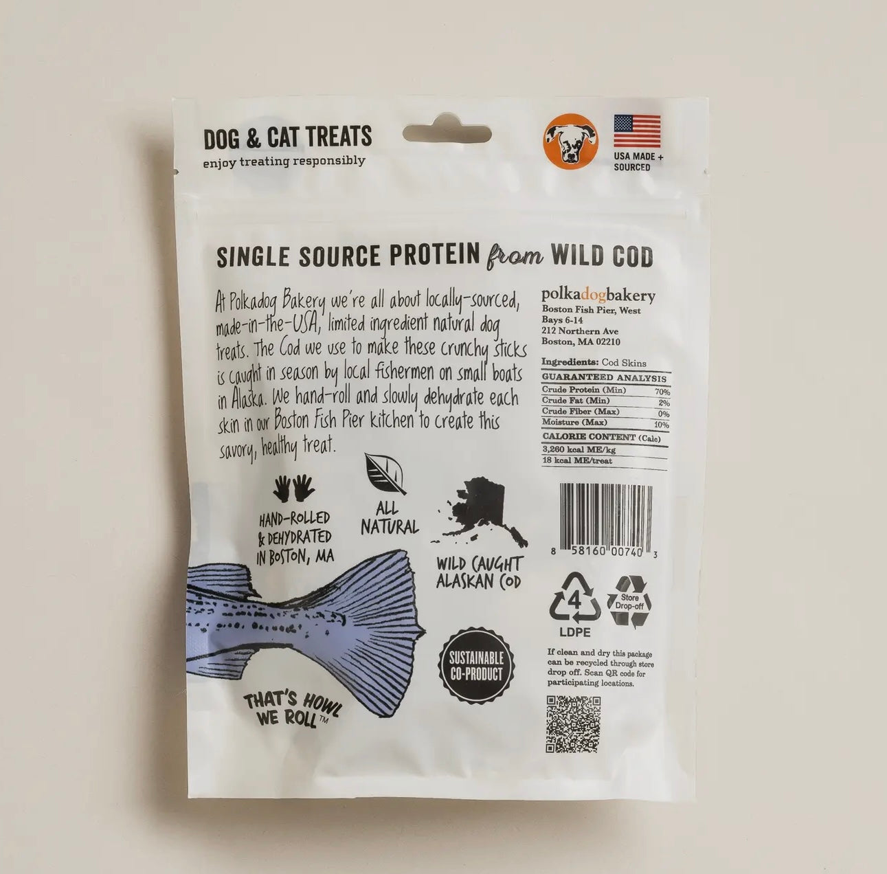 Cod Skin Shorties - 2oz - Dog Treats