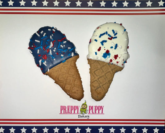 Freedom Ice Cream Cone Gourmet Dog Treat
