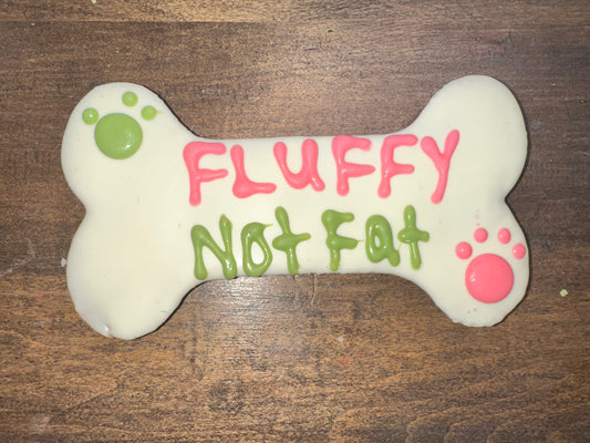 Fluffy Not Fat 6” Gourmet Dog Bone