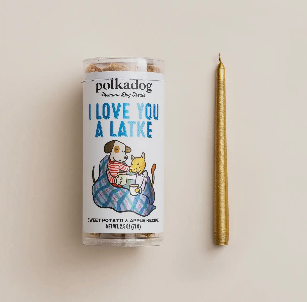 Holiday Mini Tube: I Love You A Latke - Dog Treats