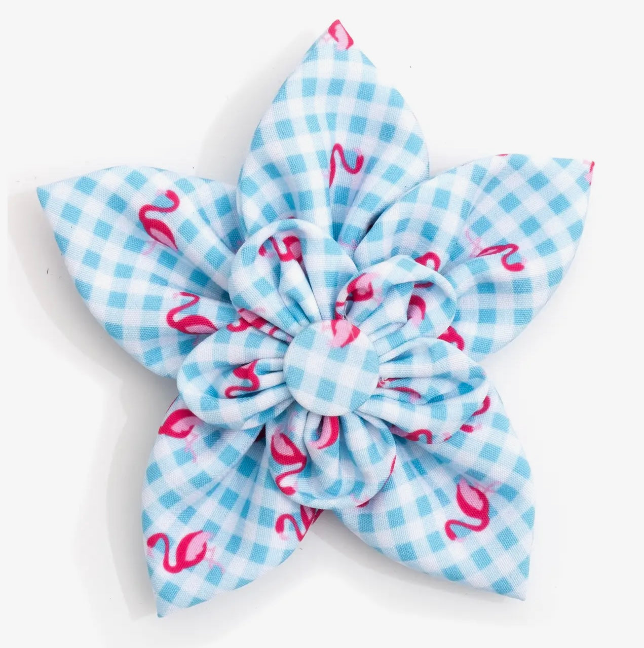 Gingham Flamingos Flower