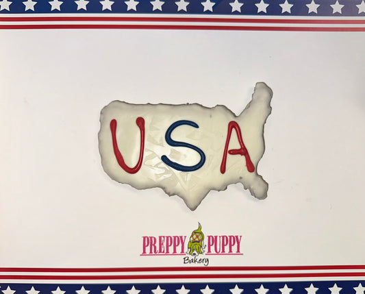 Land of the Free—USA Map Gourmet Dog Treat