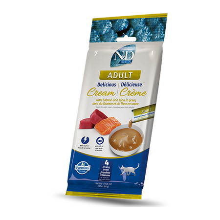 Farmina Cat Treat Cream
OCEAN Tuna & Salmon Adult
60g