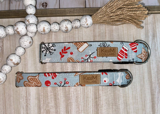 Gingerbread Dreams Dog Collar, Christmas Dog Collar