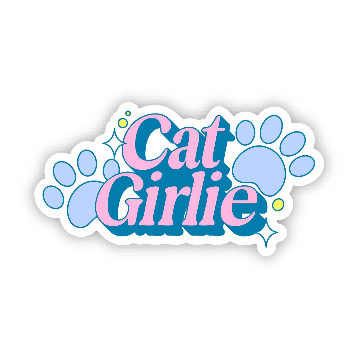 Cat Girlie Text Sticker