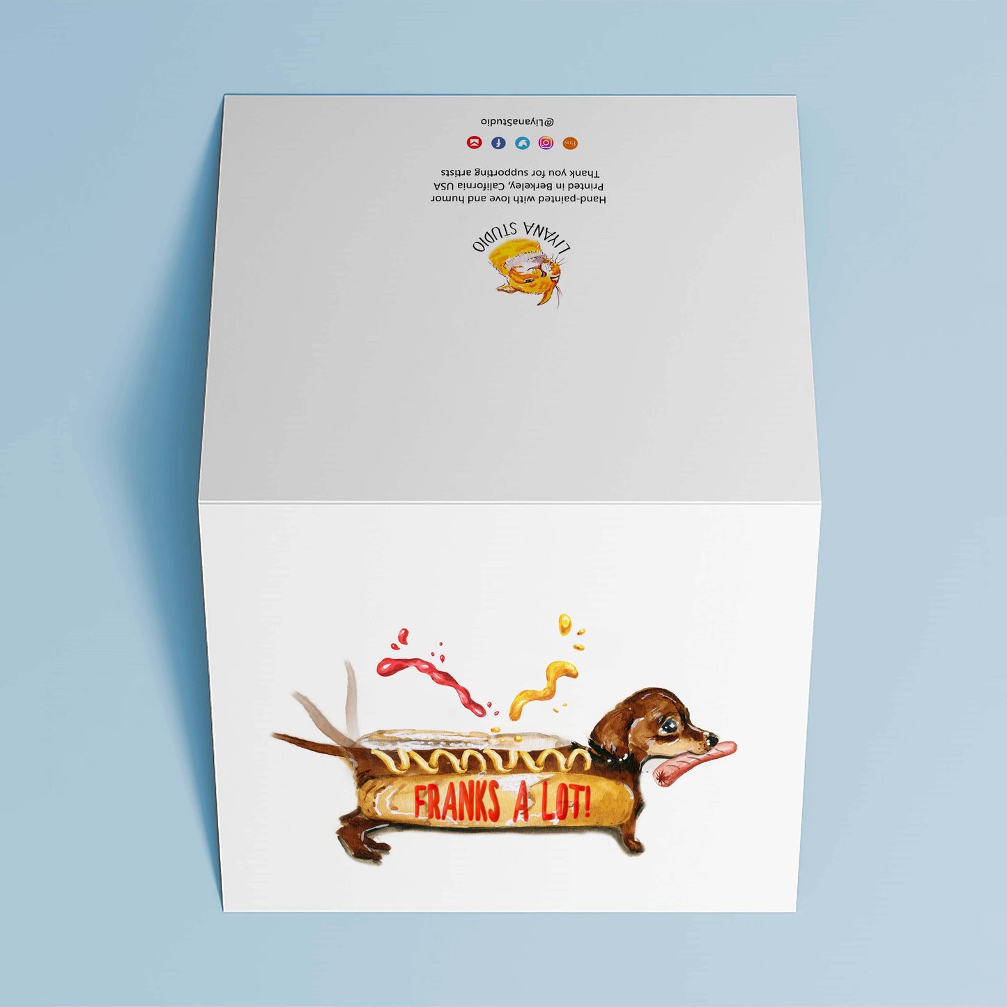 Wiener Frank You - Funny Thank You Card