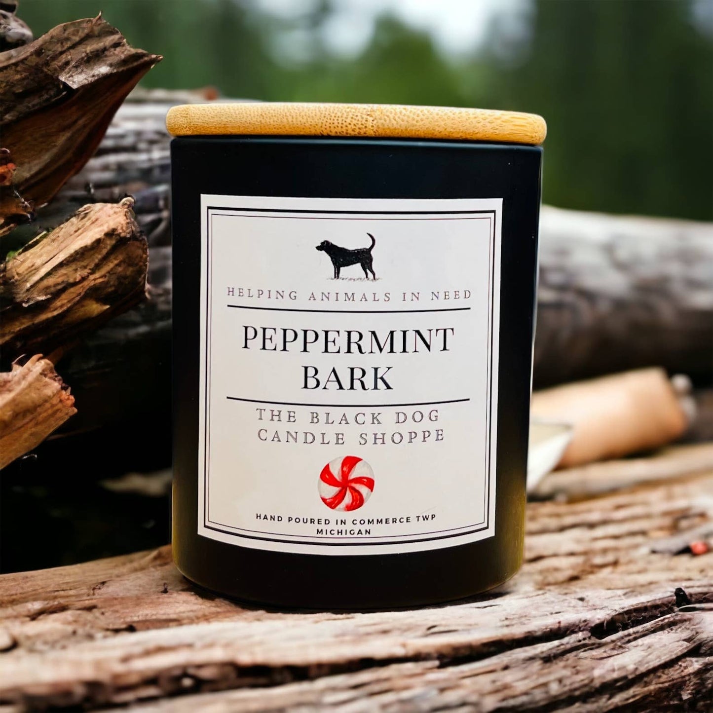 Christmas Candle - Peppermint Bark