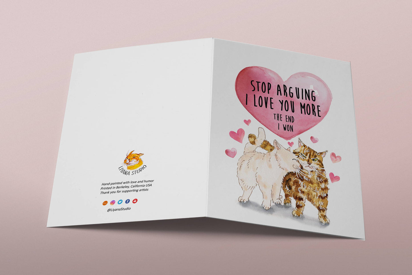 Love Argument Cats - Funny Anniversary Card
