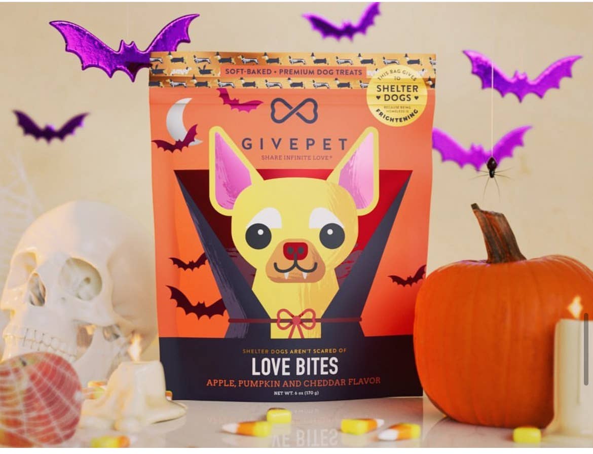 GivePet Love Bites Halloween Dog Treats