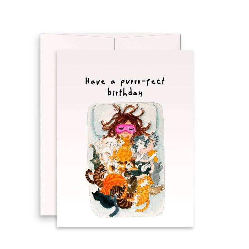 Purrr-fect Birthday - Funny Birthday Card