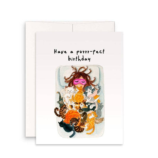 Purrr-fect Birthday - Funny Birthday Card