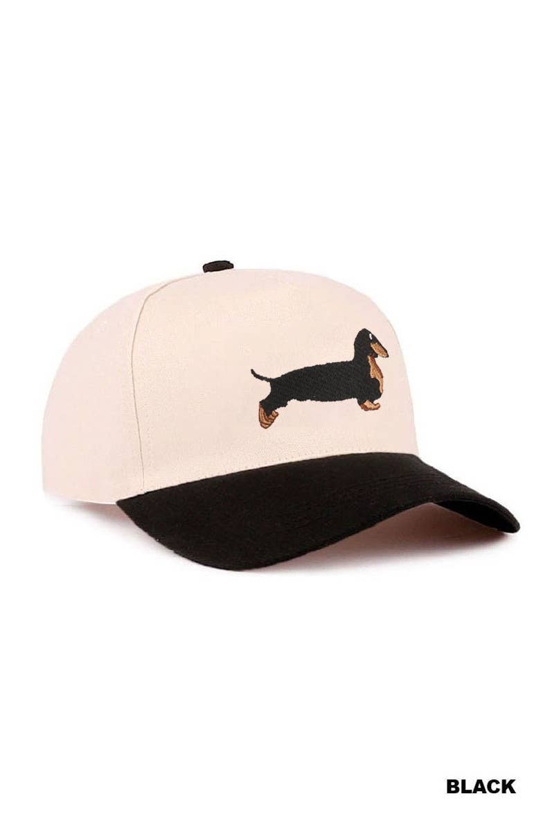 Dachshund Two Tone Cotton Hat
