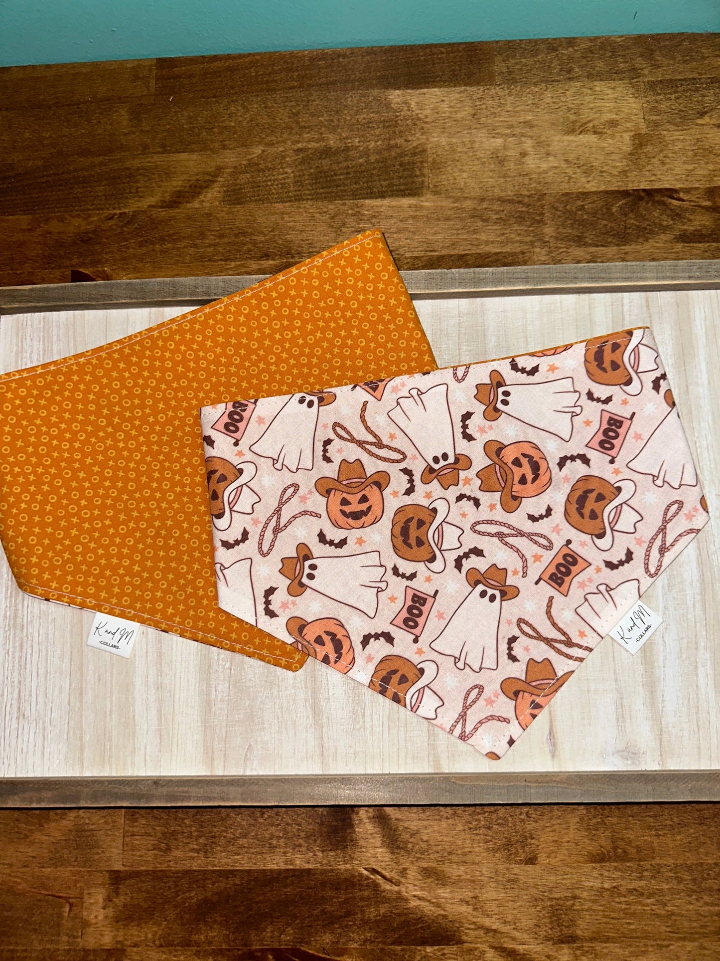 Cowboy Ghosts Reversible Dog Bandana