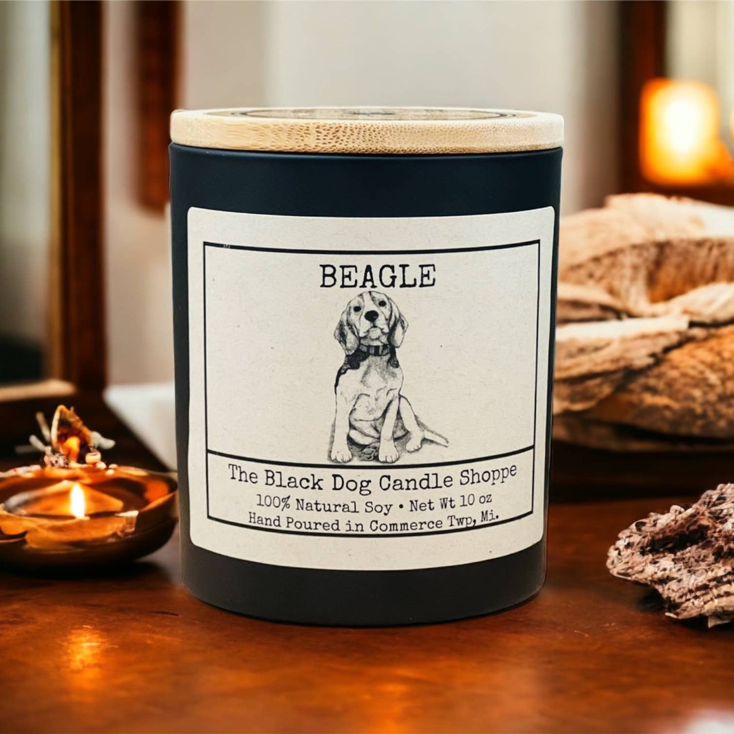 Beagle Dog Breed Themed Candle