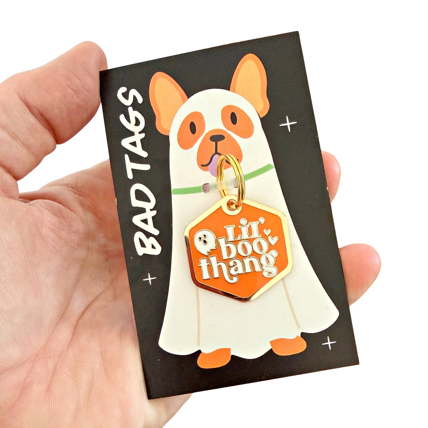 Halloween Dog Tag Charm - Lil' Boo Thang 👻