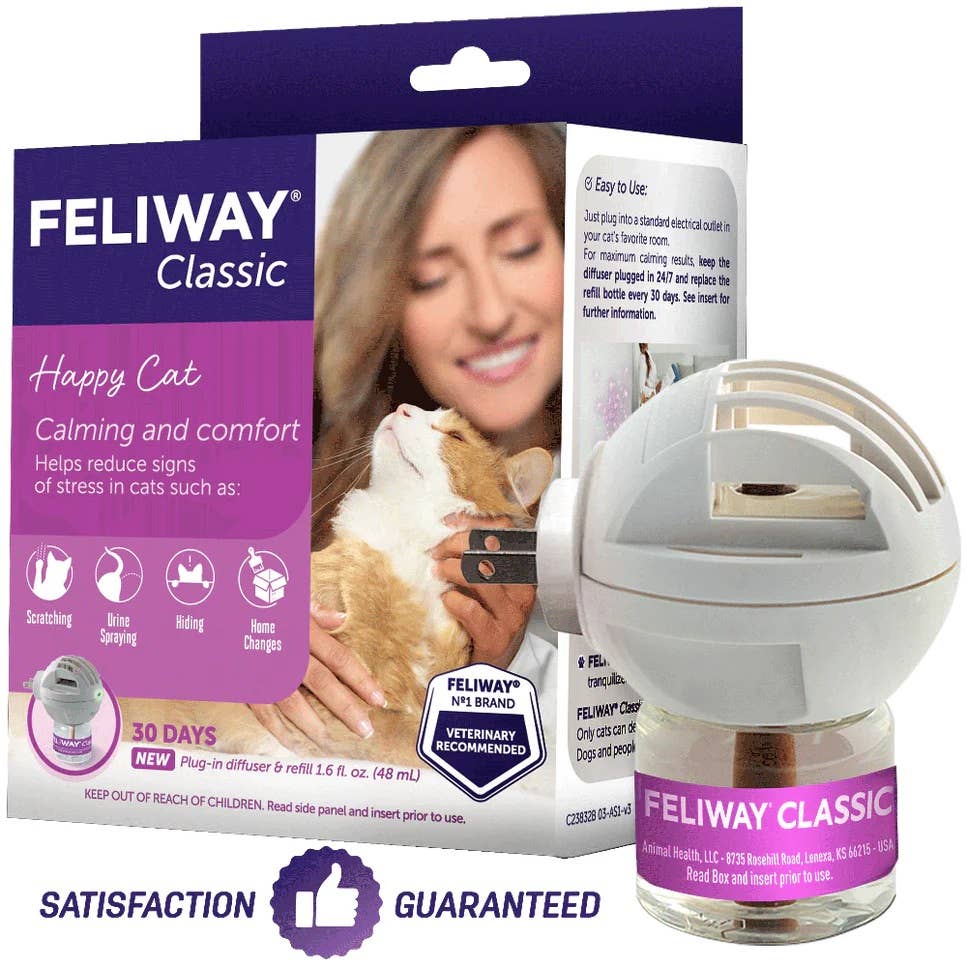 Feliway Classic Cat Calming Pheromone Diffuser 30 Day Kit